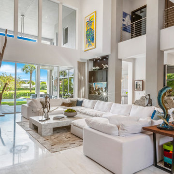 Boca Raton Intracoastal Residential Design: Living Room