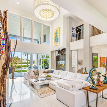 Boca Raton Intracoastal Residential Design: Living Room