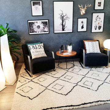 Boho-Modern living room