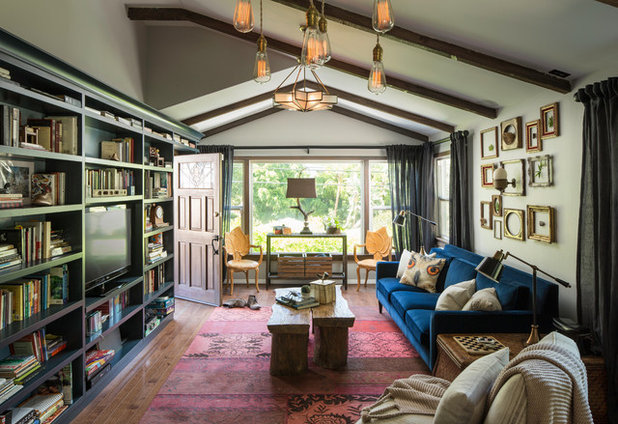 Eclectic Living Room by Shannon Ggem Design