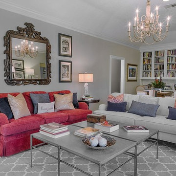 Book loving Francophile living room