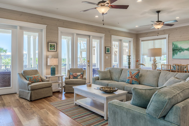 Beach Style Living Room by Erin E. Kaiser, Kaiser Real Estate Sales, Inc