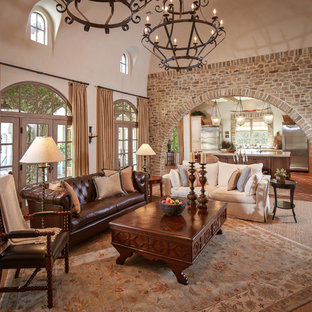75 Beautiful Living Room with Terracotta Flooring Ideas & Designs ...