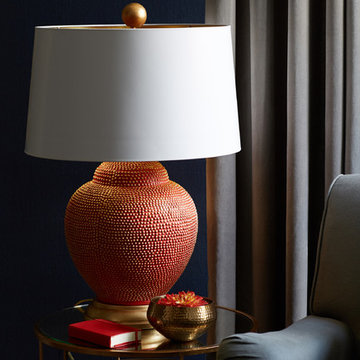 Borealis Table Lamp, Orange