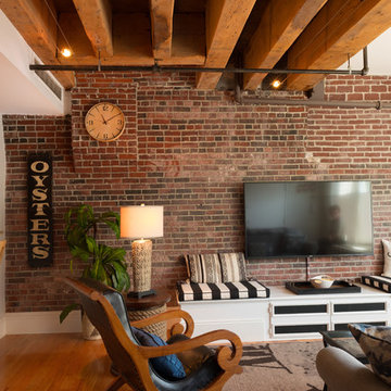 Boston condo blends nautical with industrial chic