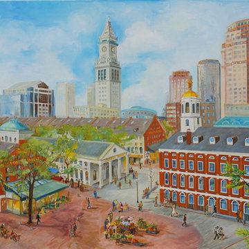 Boston View Painting