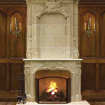 Bourges Mantel and Overmantel