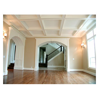 Boxed Beam Ceilings - Traditional - Living Room - Portland - by GoManGo ...