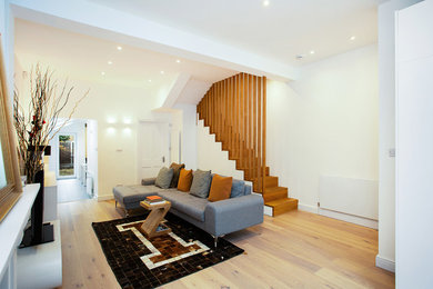 This is an example of a modern living room in London.