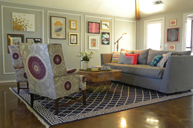 Shabby-chic Style Living Room by Sarah Greenman