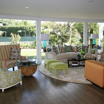 Brentwood eclectic living room