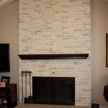 Reface Brick Fireplace - Photos & Ideas | Houzz