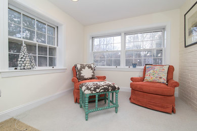 Transitional living room photo in Other