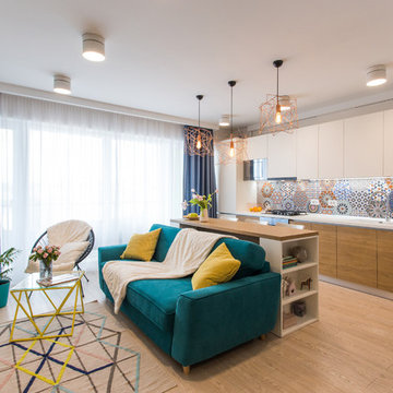 Bright Colorful Three-Room Apartment