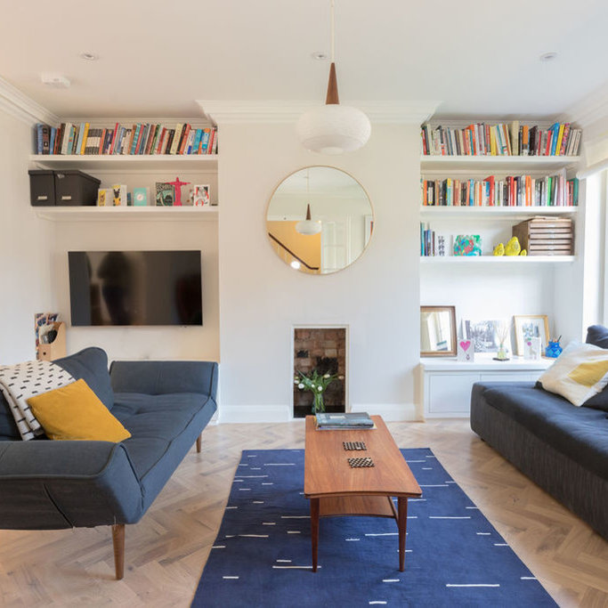 Browse Blue And Mustard Living Room ideas and designs in Photos | Houzz UK