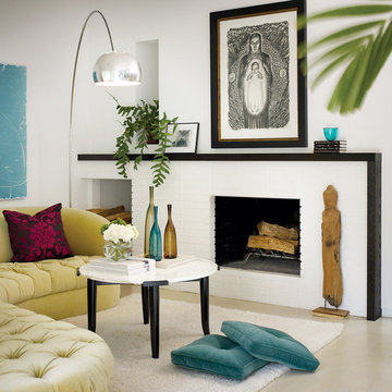 Bright White Fireplace