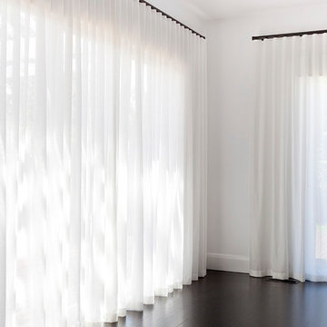 Brighton Copper Pops - Living Room Sheer Curtains