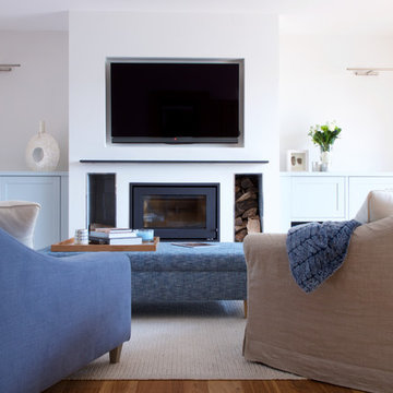 Calm blue living room