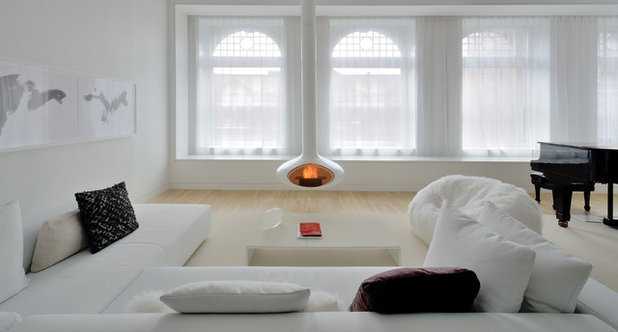 Scandinavian Living Room by David Hotson Architect