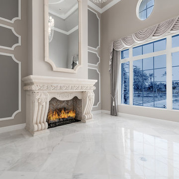 Formal Living Area Fireplace