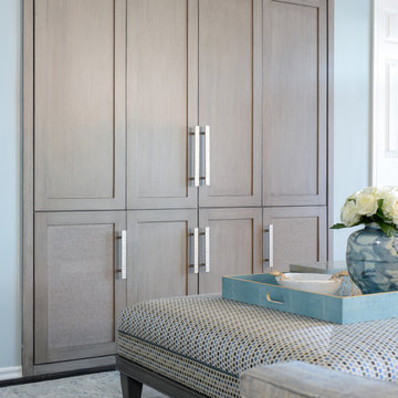Built-In TV Cabinet -Luxe Transitional Hi-Rise Residence