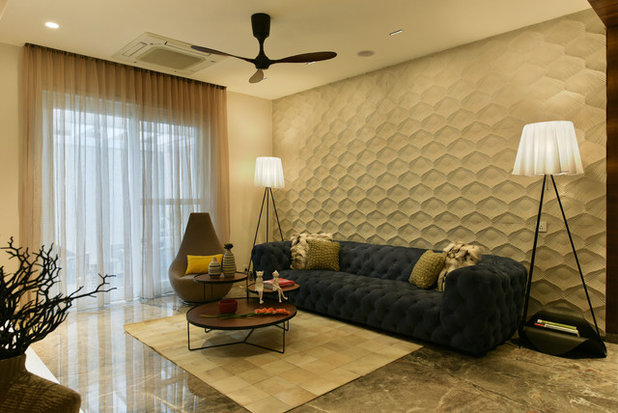 Contemporary Family Room by Prashant Bhat Photography