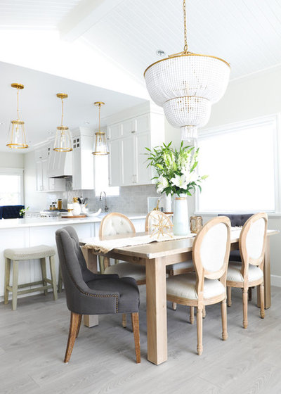 Transitional Dining Room by The Spotted Frog Designs