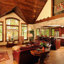 Rustic Living Room by Lancaster Craftsmen Builders Inc.