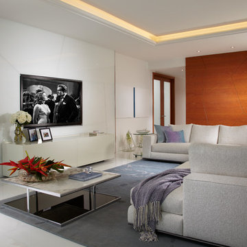 By J Design Group – Living room – Family room - Miami Interior Designers – Moder