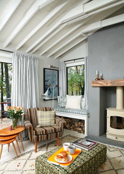 Eclectic Living Room by Egon Walesch Interior Design
