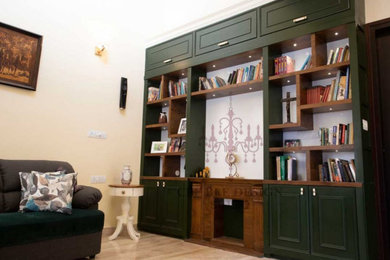 Inspiration for a modern living room remodel in Kolkata