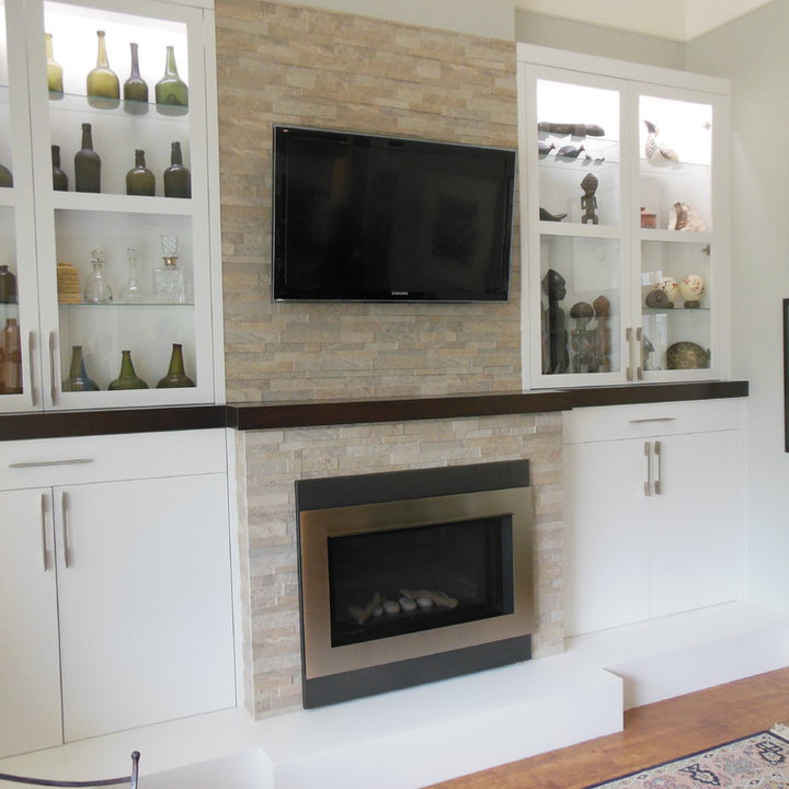 Cabinet Beside Fireplace - Photos & Ideas | Houzz