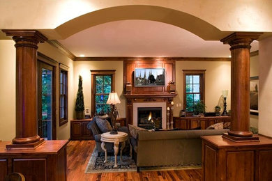 Traditional living room in Minneapolis.