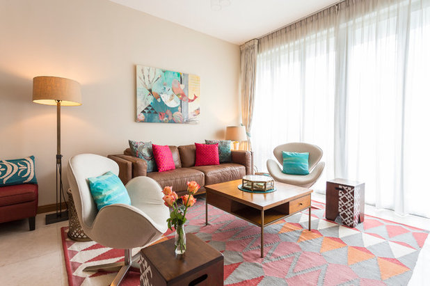 Eclectic Living Room by Interior Design Journey Pte Ltd