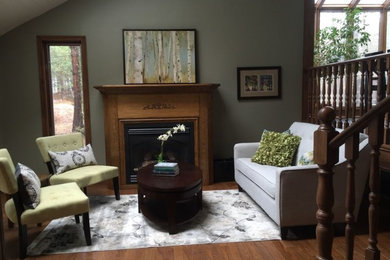Mountain style living room photo in Toronto