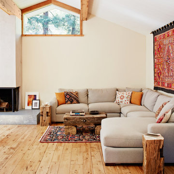 California Rustic Wood Light-filled Home