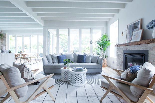 Coastal Living Room by Studio 1 Interiors