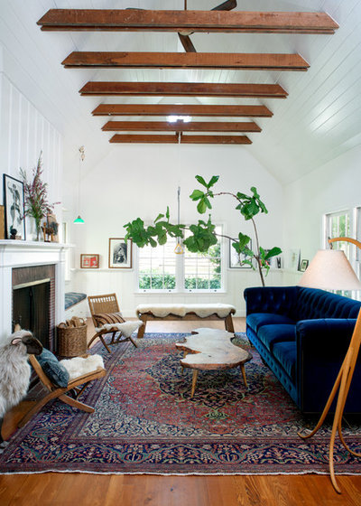 Farmhouse Living Room by JWT Associates