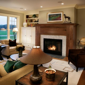 Cape Cod Shingle Style Living Room