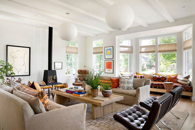 Living room - eclectic living room idea in Minneapolis