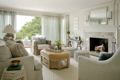 Inspiration for a living room remodel in Boston
