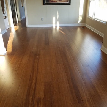 Carbonized Wide Plank Strand Bamboo Flooring