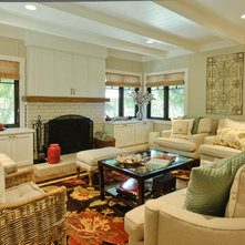 Beach Style Living Room by Regan Baker Design Inc.