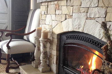 Carmel fireplace after remodel