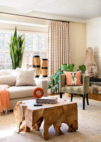 Transitional Living Room by Wendi Jay Design