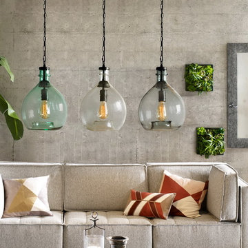 Casamotion Industrial Hand Blown Glass Pendant Light