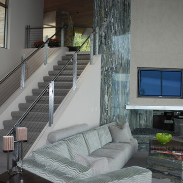 Casco Bay Residence, main living space