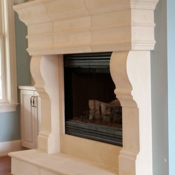 CAST STONE FIREPLACE MANTELS