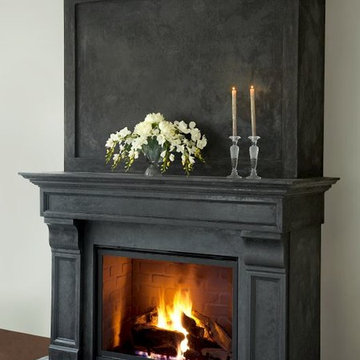 Cast stone fireplace mantels in Montreal