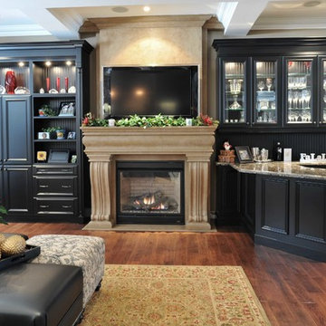Cast stone fireplace mantels in Montreal
